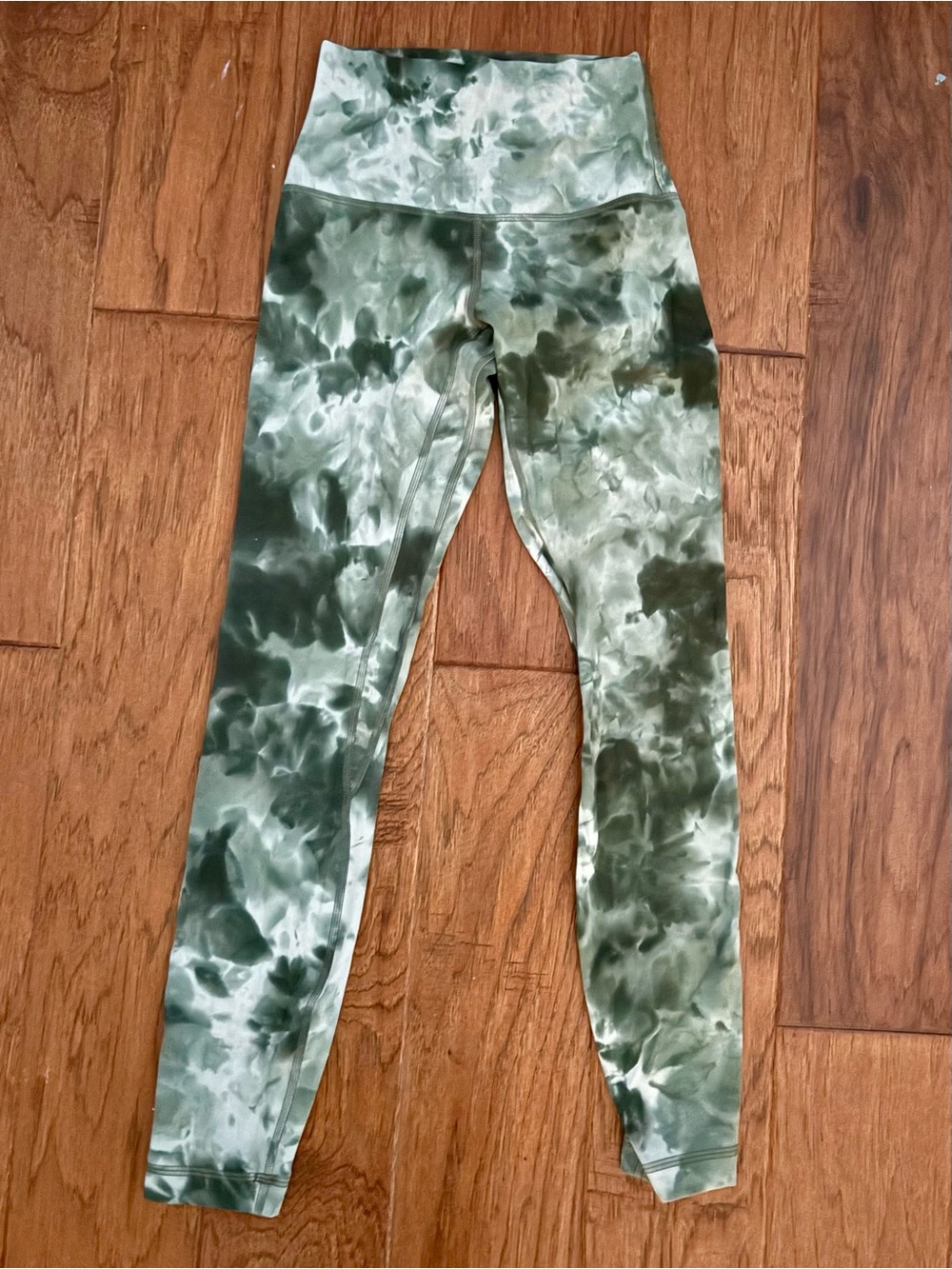 Lululemon Green Tie-Dye Leggings